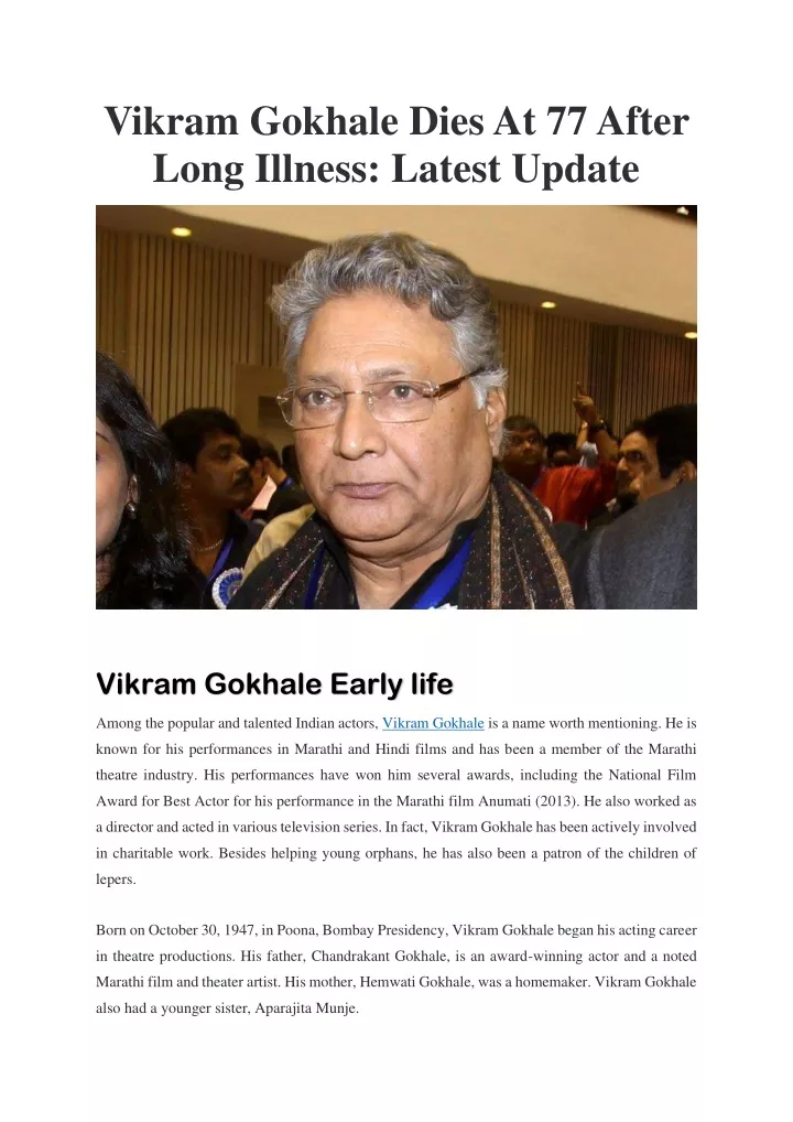 vikram gokhale dies at 77 after long illness