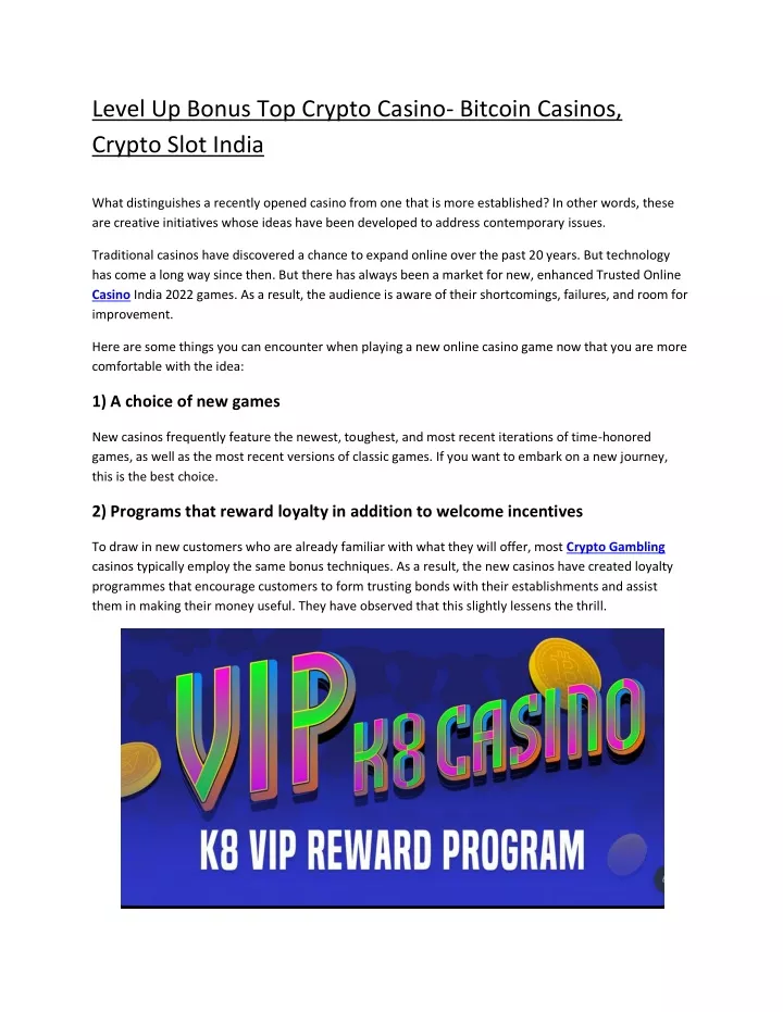 level up bonus top crypto casino bitcoin casinos