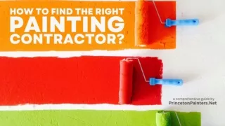 How To Find The Right Painting Contractor - Princeton Painters