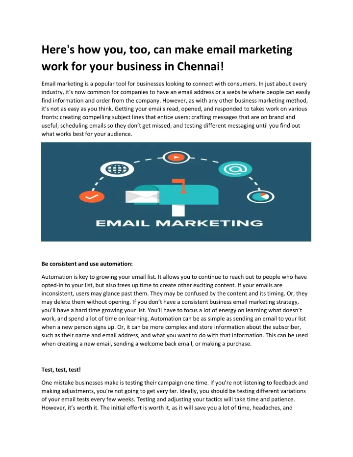 here s how you too can make email marketing work