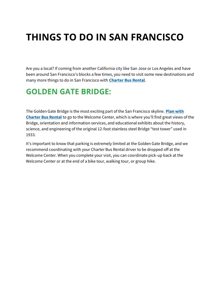 things to do in san francisco