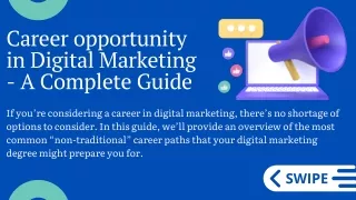 Career opportunity in Digital Marketing - A Complete Guide