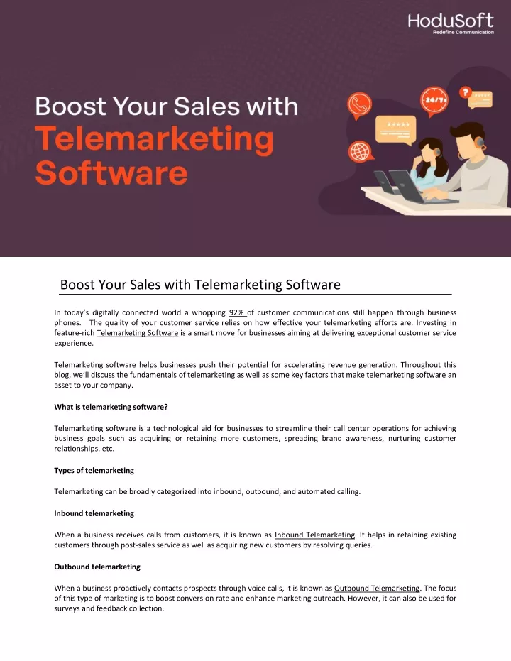 boost your sales with telemarketing software