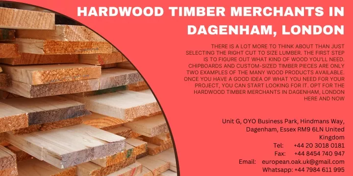 hardwood timber merchants in dagenham london