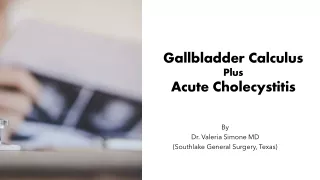 gallbladder calculus plus acute cholecystitis