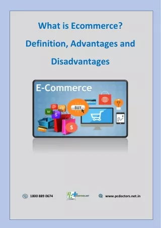 What is Ecommerce? Definition, Advantages and Disadvantages