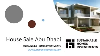 House Sale Abu Dhabi​