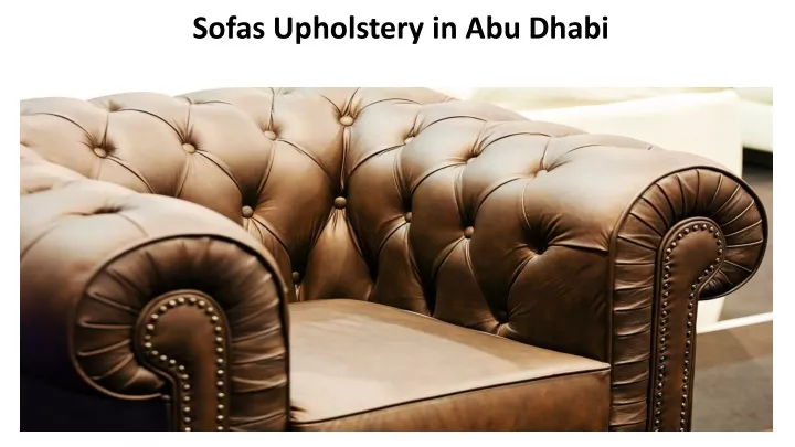 sofas upholstery in abu dhabi