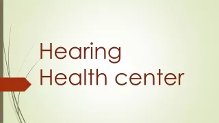 Book Your Appointment at Hearing Health Center