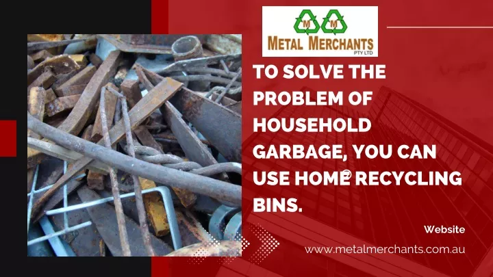 to solve the problem of household garbage