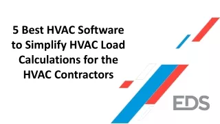 5 Best HVAC Softwar to Simplify HVAC Load Calculations for the