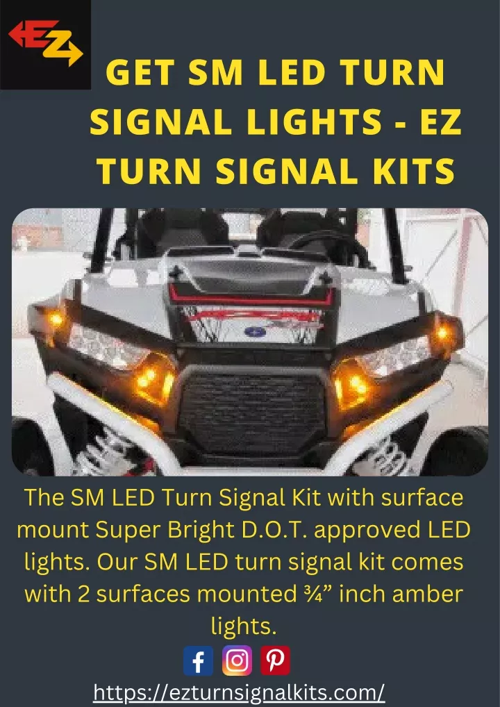 get sm led turn signal lights ez turn signal kits