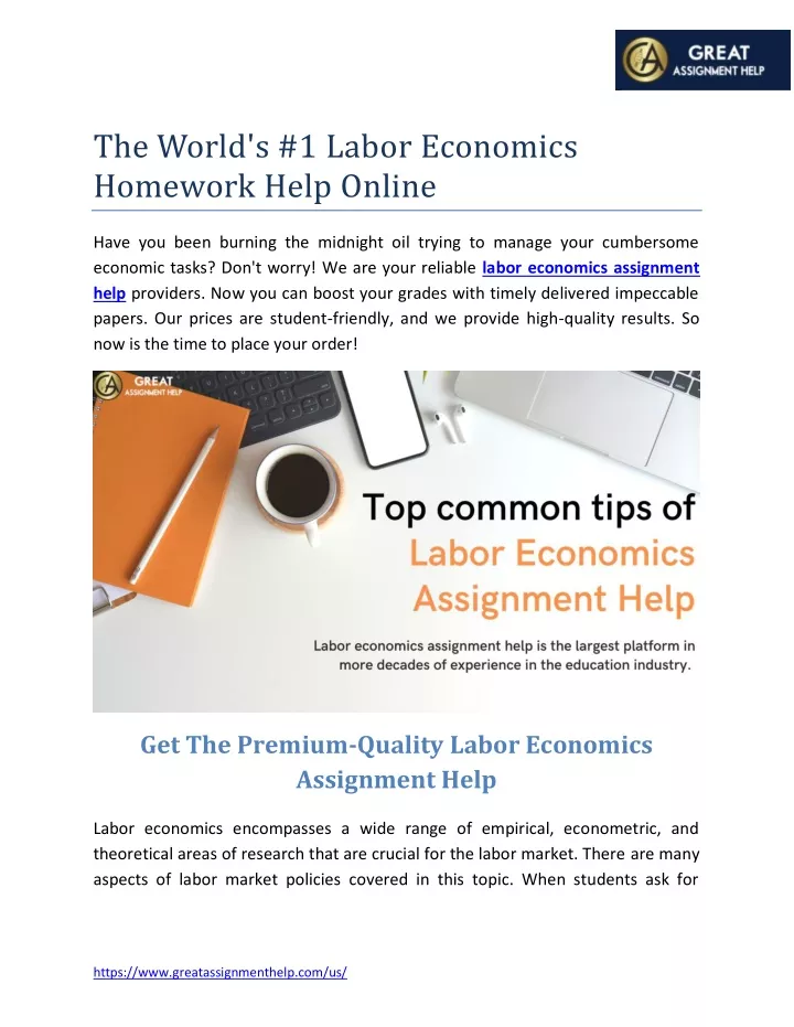 the world s 1 labor economics homework help online