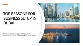 Top Reasons for Business Setup in Dubai
