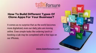 how to build different types of clone apps