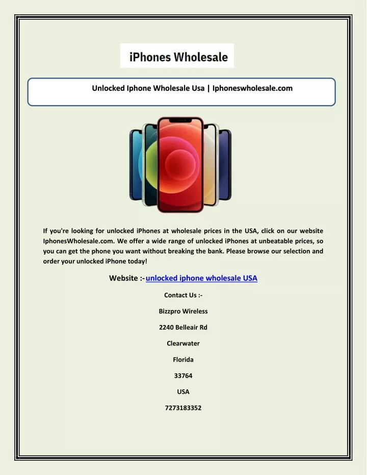 unlocked iphone wholesale usa iphoneswholesale com