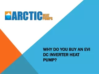 Buy an EVI DC Inverter Heat Pump