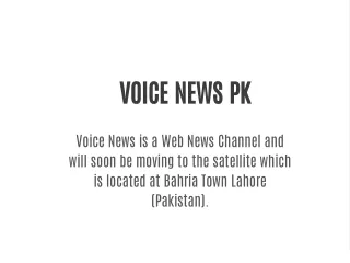 voice news pk