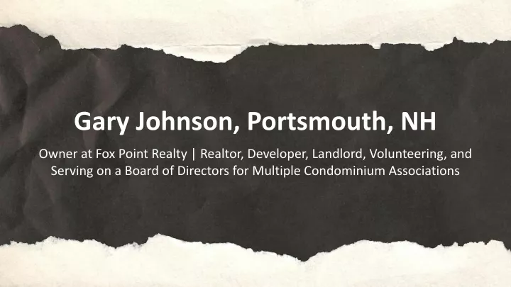 gary johnson portsmouth nh