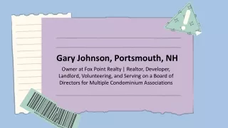 Gary Johnson (Portsmouth NH) - An Assertive Professional