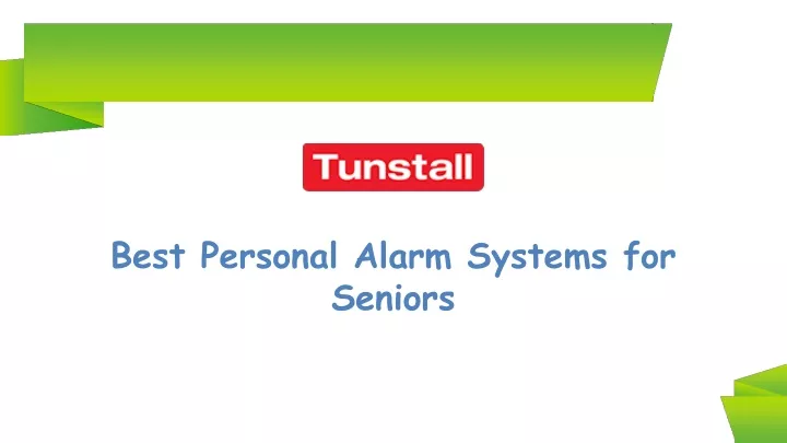 best personal alarm systems for seniors