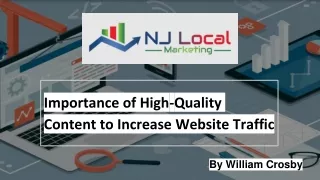 importance of high quality content to increase website traffic