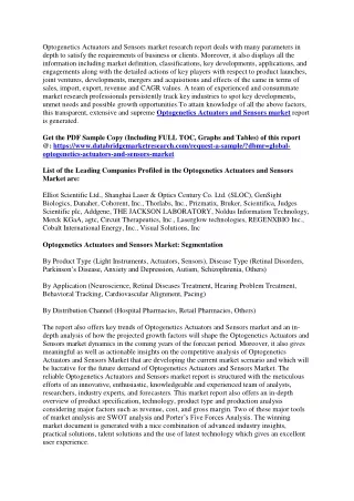 optogenetics actuators and sensors market