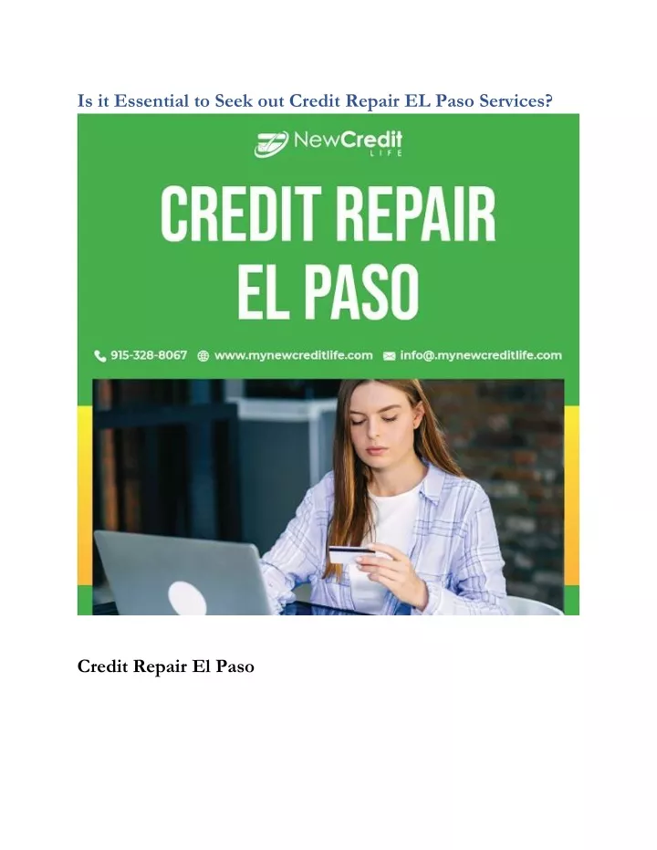 is it essential to seek out credit repair el paso