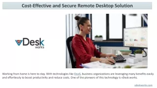 cost effective and secure remote desktop solution
