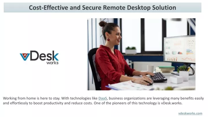 cost effective and secure remote desktop solution