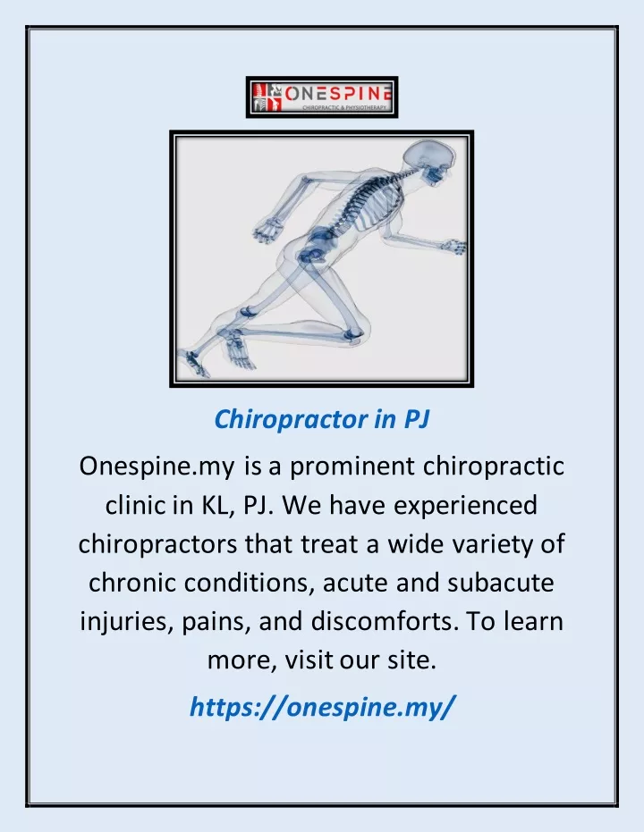 chiropractor in pj