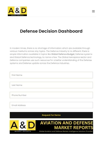defense decision dashboard