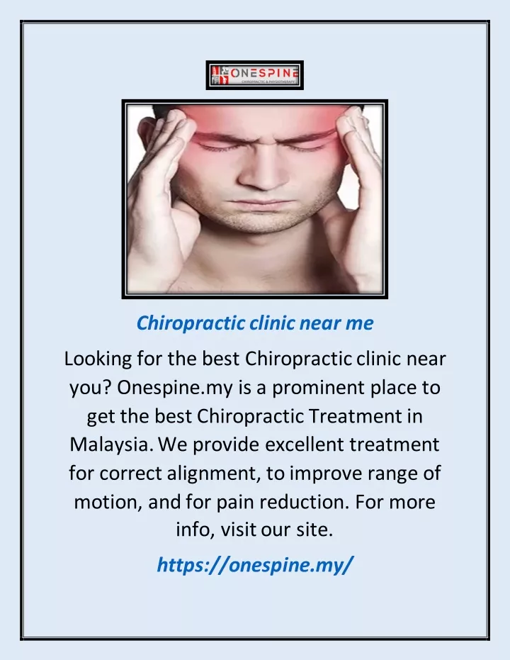 chiropractic clinic near me