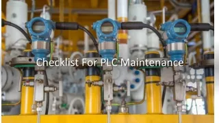 checklist for plc maintenance