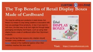 the top benefits of retail display boxes made of cardboard
