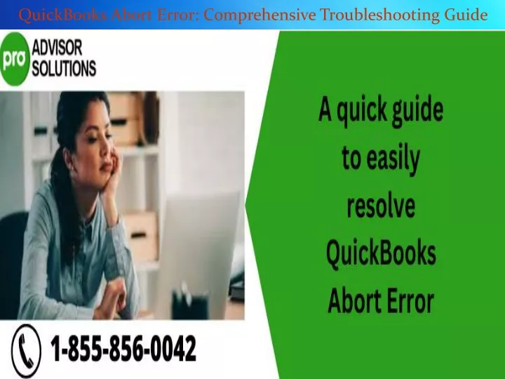 quickbooks abort error comprehensive troubleshooting guide
