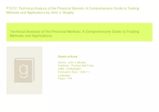 p d f technical analysis of the financial markets