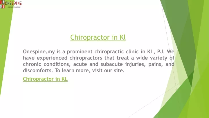 chiropractor in kl