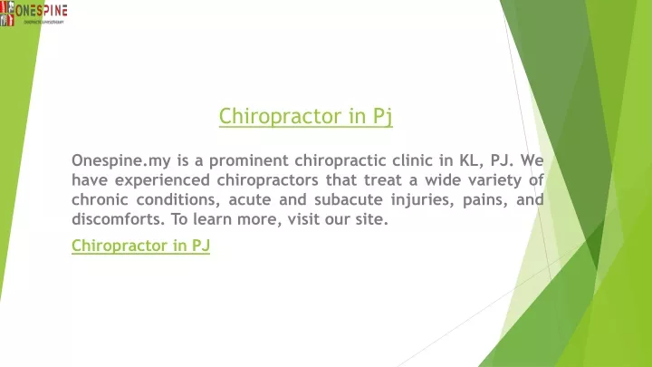 chiropractor in pj