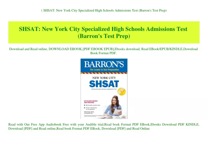 shsat new york city specialized high schools