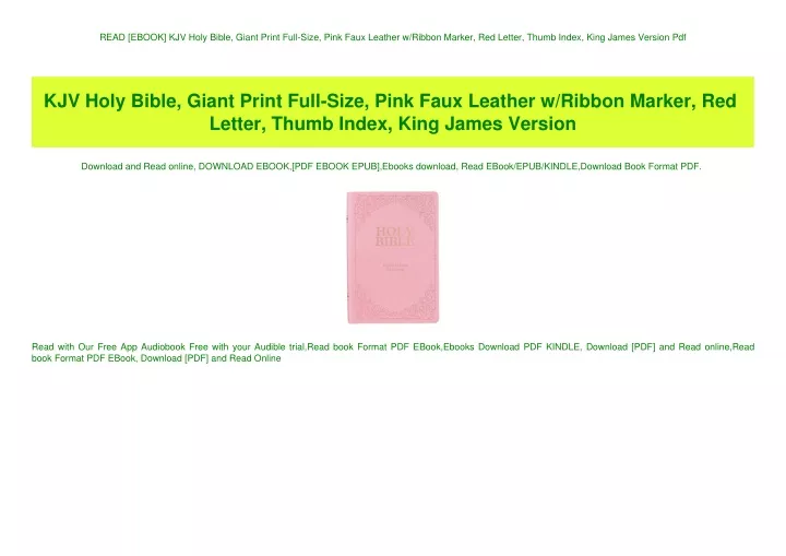 read ebook kjv holy bible giant print full size