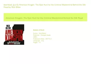 download_[p.d.f]) American Kingpin The Epic Hunt for the Criminal Mastermind