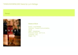 *KINDLE)DOWNLOAD Sweat  by Lynn Nottage