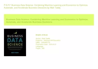 p d f business data science combining machine