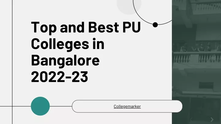 top and best pu colleges in bangalore 2022 23