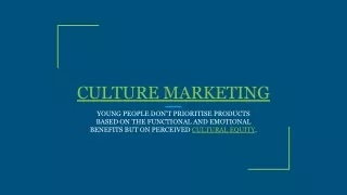 CULTURE MARKETING