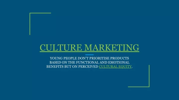culture marketing