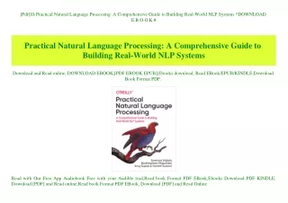[Pdf]$$ Practical Natural Language Processing A Comprehensive Guide to Building Real-World NLP Systems ^DOWNLOAD E.B.O.O