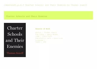 [download]_p.d.f Charter Schools and Their Enemies  by Thomas Sowell