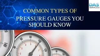 Common Types of Pressure Gauges You Should Know